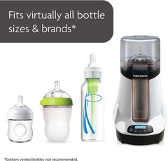 Baby Brezza Safe & Smart Electric Bottle, Breastmilk, Food Warmer + Defroster - Universal-Warmer Fits All Feeding Bottles: Glass + Plastic β Wireless Bluetooth Control
