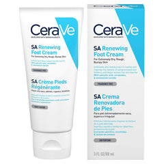 CeraVe SA Renewing Foot Cream | Foot Cream for Dry, Rough, Cracked Feet with Salicylic Acid and Ceramides | Fragrance Free | 3Oz, 88 ML