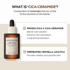 SKIN1004 Madagascar Centella Probio-CICA Intensive Ampoule, Strengthening Face Serum for Dry, Sensitive, and Irritated Skin, Formulated Probio-Cica for Calming Effects - 95 ml