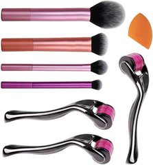 EGEN Derma Microneedle Rollers- 5In-1 Hair Growth And Makeup Tool Kit With Microneedle Rollers (0.5/1.0/1.5mm),Ideal For Skincare And Hair Care Application
