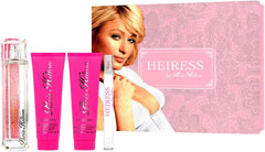 Paris Hilton Heiress for Women - 4 Pc Gift Set 3.4oz EDP Spray, 0.34oz EDP Roll-On, 3oz Body Lotion, 3oz Bath and Shower Gel