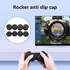 eWINNER 8pcs Anti-Slip Silicone Grip Thumb Compatible with Steam Deck Playstation 5 PS5/PS4 Xbox 360/Xbox One/Switch Pro Controller Joystick Grips Caps Cover Analog Stick(Black)