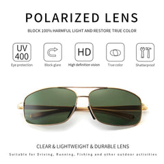 SUNGAIT Ultra Lightweight Rectangular Polarized Sunglasses UV400 Protection