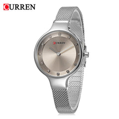 CURREN Original Women's Girls Sports Waterproof Stainless Steel Quartz Wrist Watch 9008