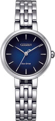Citizen Women's Analogue Eco-Drive Watch with a Stainless Steel Band