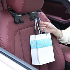 Amexim Jetour Branded Rear Seat Hook Bracket for Storage Rack | Carbon-fiber Mobile Phone Holder for back Seat Passangers