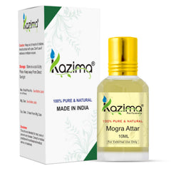 Kazima Mogra Attar Perfume Natural Undiluted (Non-Alcoholic) (10 ml)