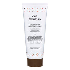 EVO Fabuloso Cool Brown Colour Boosting Treatment - Care Conditioner for Treated Hair - Maintains Depth, Tone & Shine - 220ml / 7.5fl.oz