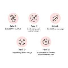 AMUSE Skin Tune Vegan Cover Cushion Foundation Natural Finish Medium Coverage Dry and Sensitive Skin Clean Beauty Vegan Eco-Friendly 1,5 Neutral Tune