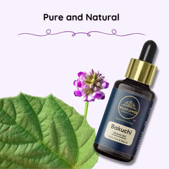 Bakuchi Oil (Babchi) Cold Pressed Pure & Natural for Skin, Hair with Glass Dropper 30ml