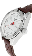 Tissot Mens PRS 516 Powermatic 80 316L Stainless Steel case Automatic Watch, Brown, Leather, 20 (T1314301603200)