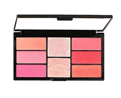 Swiss Beauty Pro Blusher and Highlighter 8 Blush and Highlight Powder In Palette, 15g(ColorSet-02)