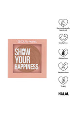 Pastel | Blush powder for face | Show Your Happiness Blush | Lightweight, Smooth, Blendable, Long-lasting - 208 (Cool)
