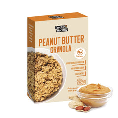 Freakin Healthy Peanut Butter Granola β Crunchy Plant Based Breakfast Cereal, Naturally Sweetened, Gluten, Refined Sugar Free - 340g