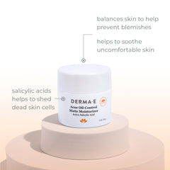 Derma E Very Clear Moisturizing Cream W Anti Blemish Complex, 2 ounce