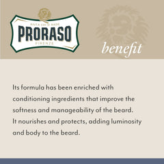 Proraso Beard Balm, Azur Lime, 100Ml, Fresh Scented Beard Balm For Men, Softens, Protects, Conditions And Eases Itching And Discomfort, Made In Italy