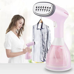 HELEE Portable Fabric Steam Iron, Garment Steamers 350ml Handheld Fabric Steamer 14 holes 15Seconds Fast-Heat 1500W Garment Steamer for Home Travelling Portable Steam Iron
