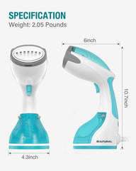BEAUTURAL Handheld Garment Steamer with Removable Water Tank (1200W,260ml Tank)