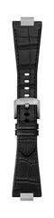 Tissot Mens PRX Powermatic 80 316L Stainless Steel case Automatic Watch, Black, Leather, 12 (T1374071605100)