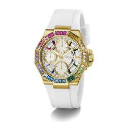 Guess Selene Multi-Function Analog Watch for Women, 39 mm Case Width, White
