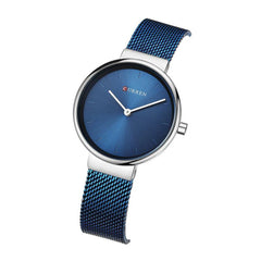 CURREN Women's Stainless Steel Waterproof Quartz Watch (9016) - Blue