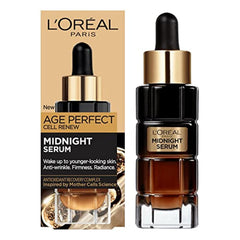 L’Oréal Paris L'Oreal Midnight Serum Cell Renew, Age Perfect Anti-Oxidant Recovery Complex Night Serum For Anti- Wrinkle, Firmness And Radiance, 30ml