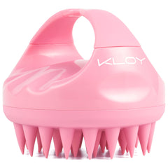 KLOY Hair Scalp Massager Shampoo Brush with Soft Silicone Bristles- Pink