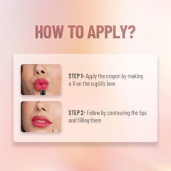 Swiss Beauty Non Transfer Matte Crayon Lipstick - (Pink Rose, 3.5g)