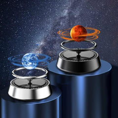ikasus Car Air Fresheners Solar Powered Rotating Planet Purifier,Solar Energy Aromatherapy Diffuser with Galaxy Interstellar Ball for Interior Autorotation Decor Accessories (AUTO-QC6122S-WJYQ-02)