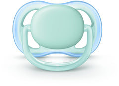 AVENT Philips Ultra Air Pacifier, 0-6 Months, Blue/Green, 4 Pack, SCF244/40