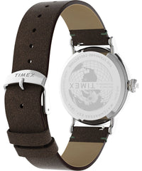 Timex x Peanuts Men's Standard 40mm Watch - Brown/Green/Silver-Tone/White
