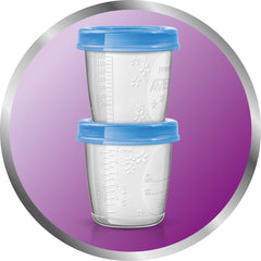 Philips AVENT Breast Milk Storage Cups, 6 Ounce (Pack of 5)
