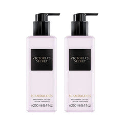 Victoria's Secret Scandalous Fragrance Body Lotion 8.4 oz / 250 ml Set of 2 (Scandalous)