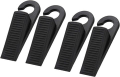 Royal Apex Door Stopper Wedges Mouse Design Guard Baby Safety Protector Non-Slip Door Buffers for Kids Safety Guard Finger Protect for Home and Office, Interior Bathroom, Kitchen, Doors (BLACK 4PCS)