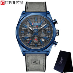 CURREN 8392 Men Quartz Watch Fashion Luxury Business Wristwatch Casual Sport Waterproof Clock Curren Watches Men - GRAY