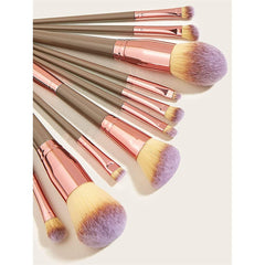 ELECDON Professional Makeup Brush, Set Powder Foundation Brush Eyebrow Eyeshadow Cosmetic Face Powder Blush Make Up Tools Toiletry Kit Concealer Blending Cosmetics Tool for Women Girl, 10 Pcs