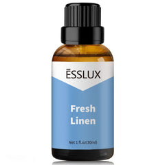 ESSLUX Fresh Linen Fragrance Oil - Aromatherapy Essential Clean Scented Oils for Diffuser, Massage, Soap, Candle Making Scents, Perfume, Home Fragrance, 30 ml