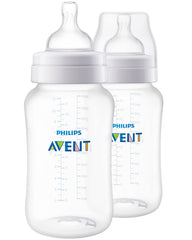 AVENT Philips Anti-colic Baby Bottle 11oz, 2pk, SCF406/24