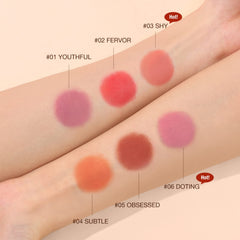 HONPOLO Blush Cream Repair Capacity Brighten Complexion Natural Nude Makeup Blush Stick Nude Makeup, Contouring and Highlighting, Improves Complexion, Waterproof Mousse Texture Long-Lasting (#1)