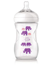 Philips Avent Natural Feeding Decorated Bottle, 260ml - Purple, Scf628/17