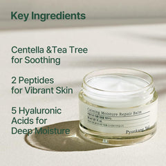 Pyunkang Yul Calming Face Intensive Repair Balm - Skin Care Peptides, Moisturising Balm with Hyaluronic Acid, Tea Tree, Shea Butter, Squalane, Cica -1.01 fl oz (Pack of 1)