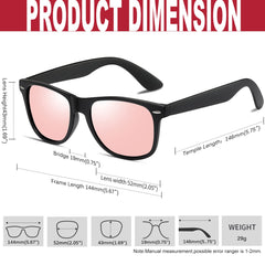 KANASTAL Polarized Sunglasses Men, Fashion Square Sun Glasses Women, Classic Shades for Womens, Driving Fishing Outdoor 100% UV400 Protection