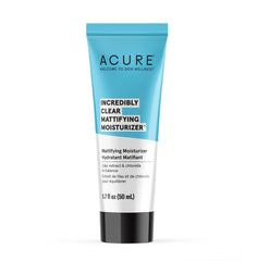 Acure Incredibly Clear Mattifying Moisturizer, Vegan, Paraben Free, 1.7 Fluid Ounce (Pack of 1)