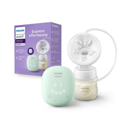 AVENT Philips Single Electric Breast Pump SCF323/11 | Soft Adaptable Cushion | Gently stimulates Milk Flow | 4 Massage Modes | Memory Function Remembers Last Setting | USB Charging | Portable Design