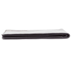 Big Skinny Men's Slimline Leather Bi-Fold Slim Wallet, Holds Up to 25 Cards - Black