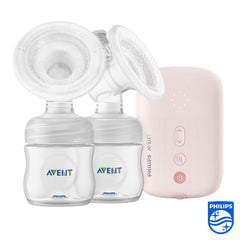 PHILIPS Avent Double Electric Breast Pump, or Quicker and Personalised Milk Expression, Corded Use, 8 + 16 Setting Levels, SCF397/11