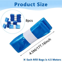 LCHYI 8 Pack Eco-Friendly Nappy Bin Refill Bags, Compatible with Tommee Tippee Twist & Click, Tec, Simplee Sangenic, Baby AngelCare Nappy Diaper Bin Liner Pails Disposal Systems (Purple)