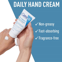CeraVe Reparative Hand Cream | Hand Cream for Dry and Rough Hands with Hyaluronic acid and Ceramides | Fragrance Free | 1.69Oz, 50 ML