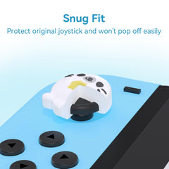GeekShare Cute Silicone game console Thumb Grip Caps Kawaii Polar Animal Theme Thumbstick Caps Joystick Cover Compatible with Switch/OLED/Switch Lite - 2Pairs/4PCS - Penguin & Seal