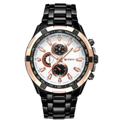 CURREN Watches Men,Sports Waterproof Stainless Steel Quartz Wrist Watch for Men and Boys, 7, Quartz Movement - Multicolor
